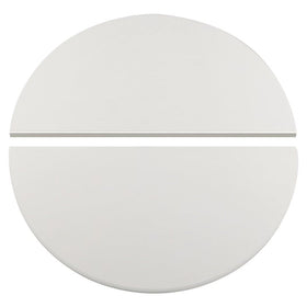 BTCDR half moon ceramic heat deflector plate for Kamado Joe Classic I-III for even heat circulation.