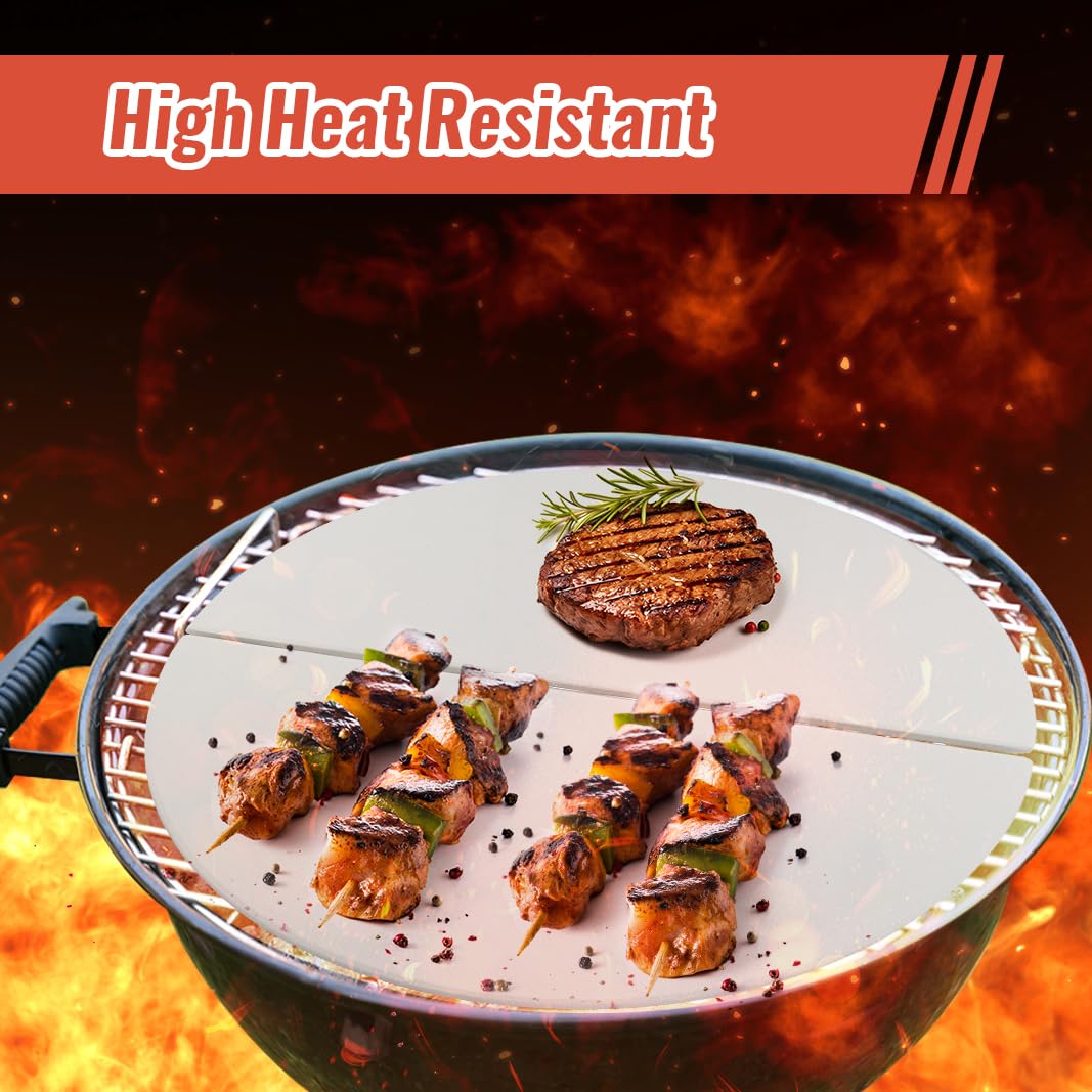 BTCDR heat deflector plate replacement for Kamado Joe improves heat circulation and retention.