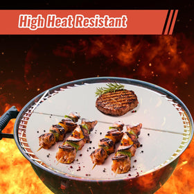BTCDR heat deflector plate replacement for Kamado Joe improves heat circulation and retention.