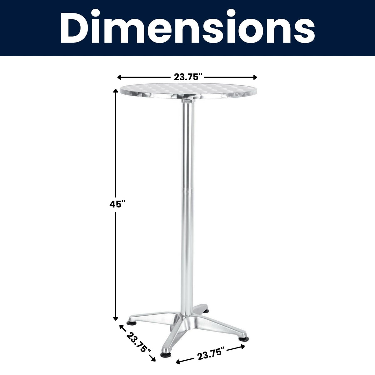 BTEXPERT base 25.75-inch wide for sturdy support up to 150 lb