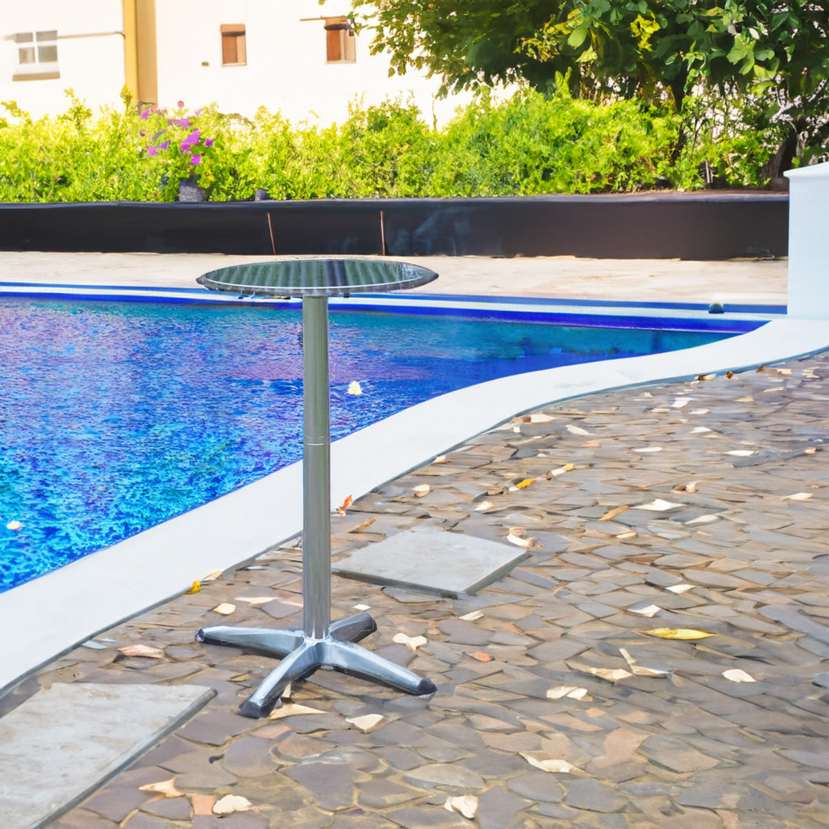 BTEXPERT stainless steel top and aluminum base offer durable outdoor use