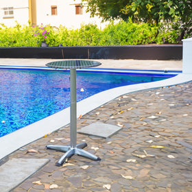 BTEXPERT stainless steel top and aluminum base offer durable outdoor use