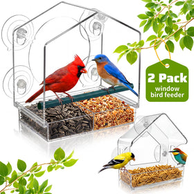 BTFSZ window bird feeder family-friendly viewing from indoors any season