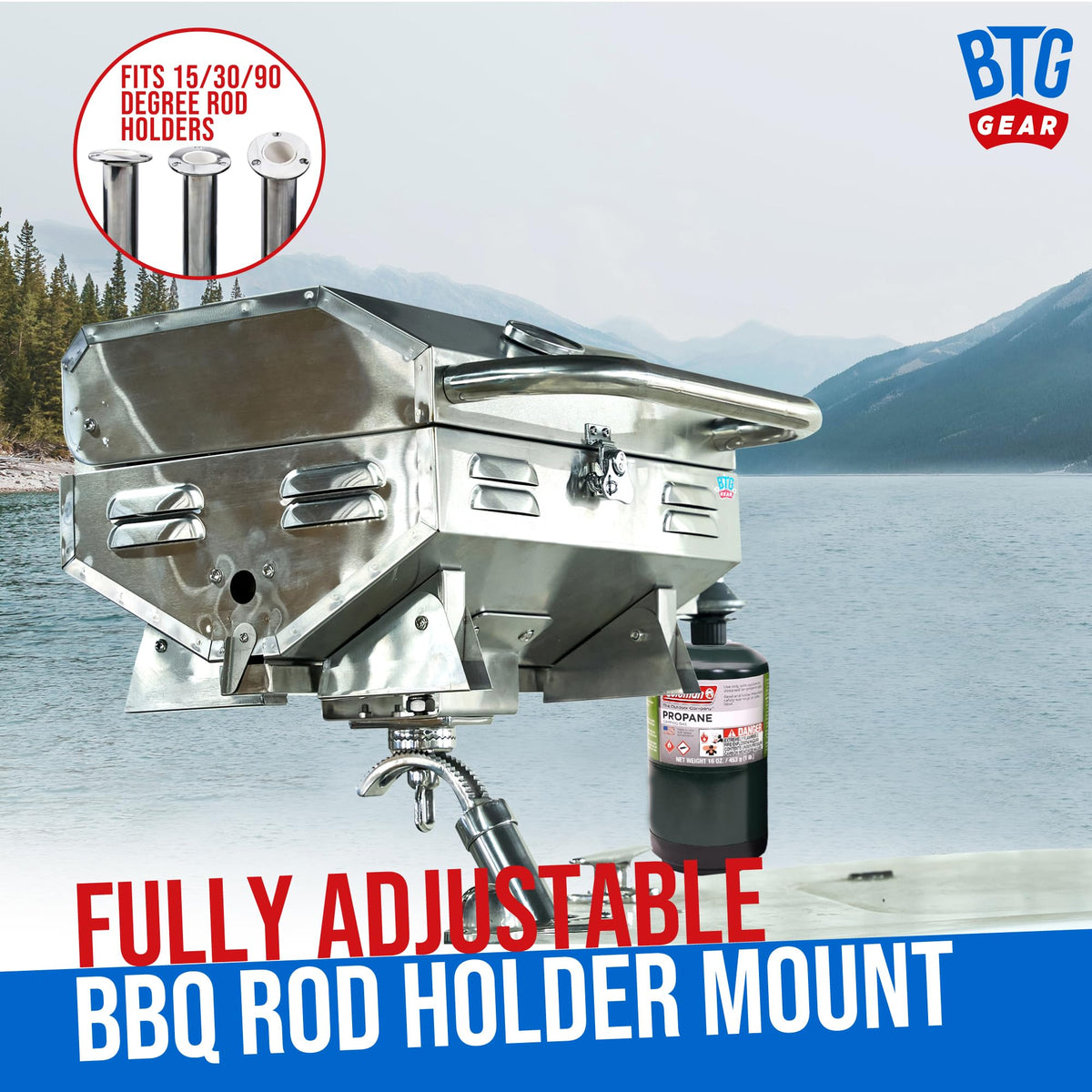 BTG Gear Tailwaves compact portable design for versatile outdoor cooking.