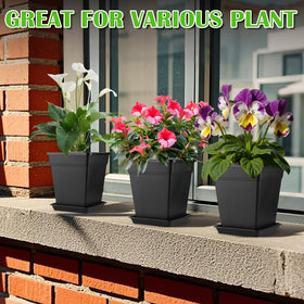 BTPLASTIK 6-inch plant pot is easy to decorate or wrap.