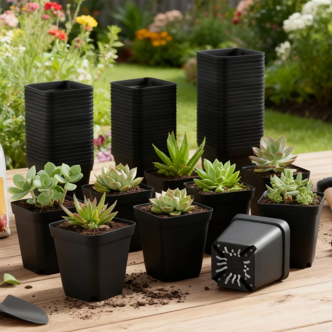 BTPLASTIK 2.7 inch pot collection offers affordable seedling options.