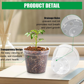 BTPLASTIK durable reusable plastic plant pot suitable for indoor and outdoor planting