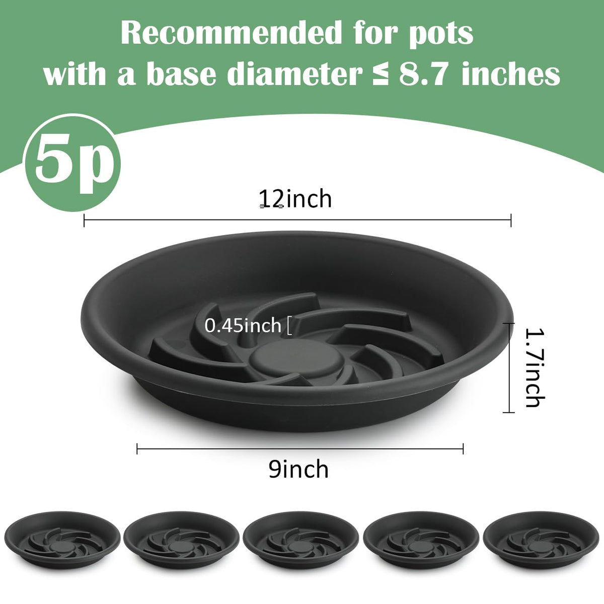 BTPLASTIK Elevated Spiral Base shows pot elevation for better airflow