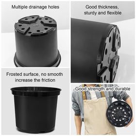 BTPLASTIK pot with non-smooth grip surface to prevent slips