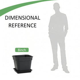 BTPLASTIK raised bottom center improves airflow and prevents root issues.