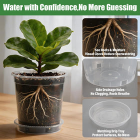 BTPLASTIK pot with reinforced rim offers easy grip during handling.