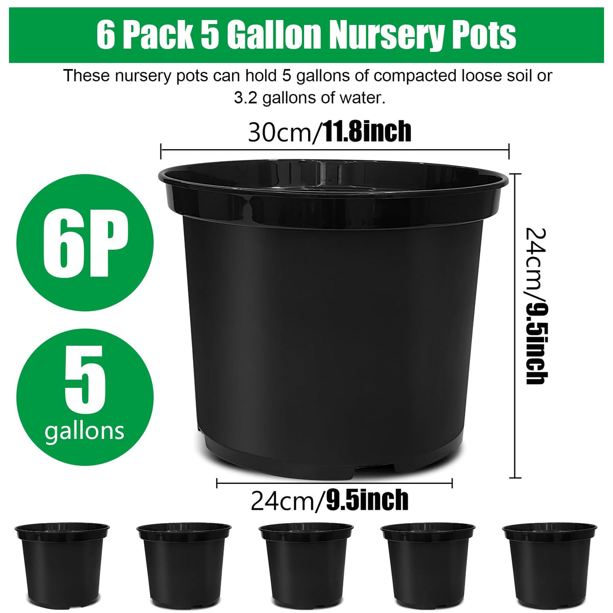 BTPLASTIK thickened plastic pot offering durable multi-season use