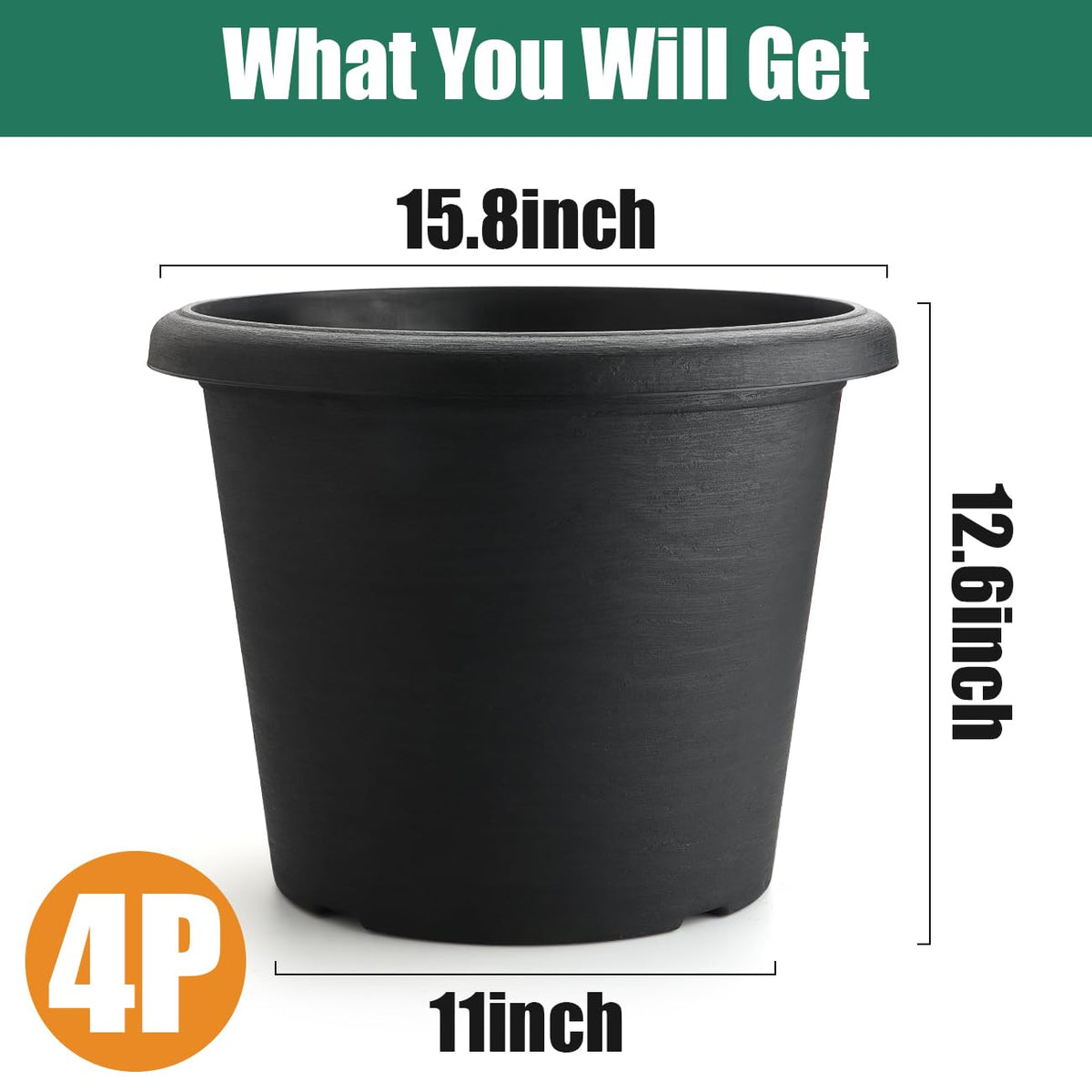 BTPLASTIK weather-resistant planter designed for durable outdoor performance