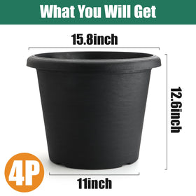 BTPLASTIK weather-resistant planter designed for durable outdoor performance