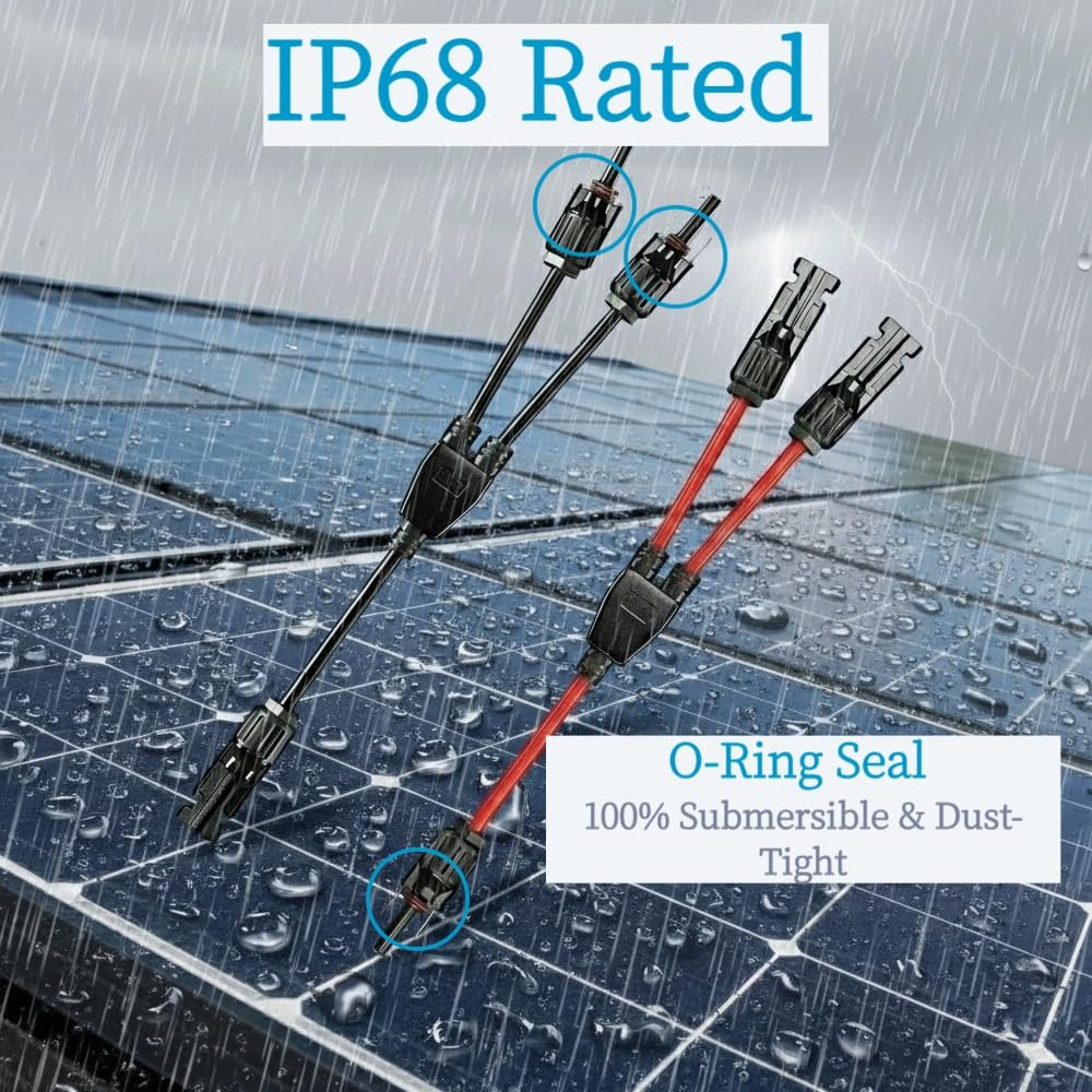 BTQSOL F/MM Y-branch connector enabling two panels in parallel with ease