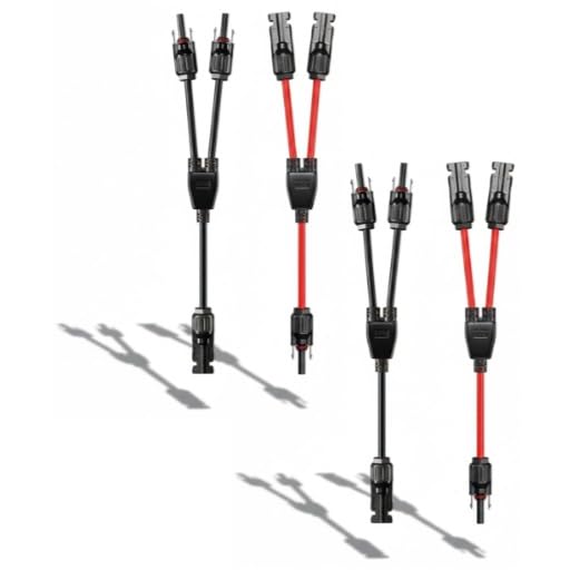 BTQSOL M/FF Y-branch connector for parallel solar wiring with reliable connections
