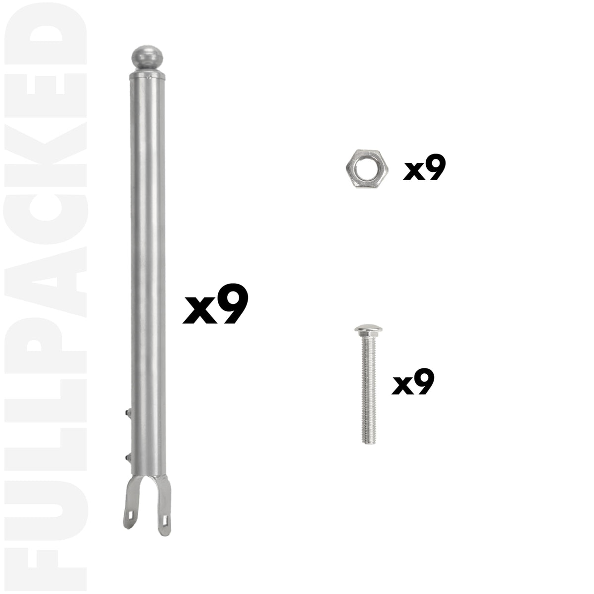 BTRAM 19.5-inch extension height provides enhanced privacy and deterrence.