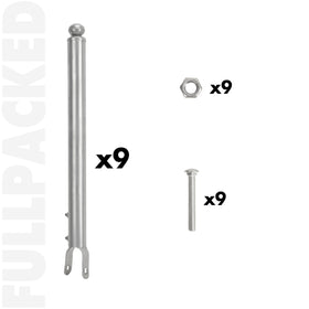 BTRAM 19.5-inch extension height provides enhanced privacy and deterrence.