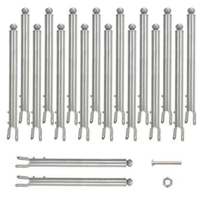 BTRAM chain-link extension top rail in galvanized steel for durability.