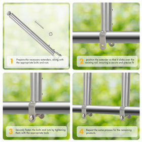 BTRAM U-joint design allows angle flexibility on top rails.