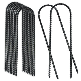 BTSULYOO trampoline wind stake 10 inch secures trampolines for stable outdoor use.