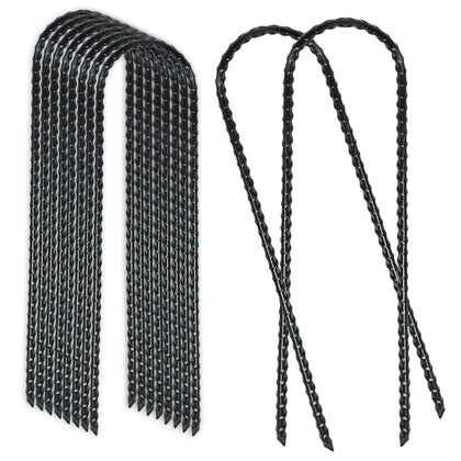 BTSULYOO trampoline wind stake 10 inch secures trampolines for stable outdoor use.
