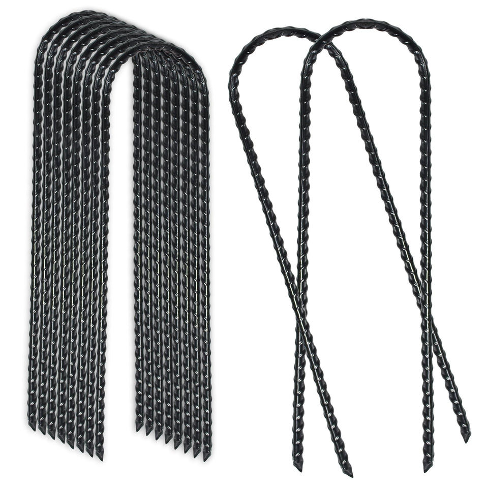 BTSULYOO trampoline wind stake 10 inch secures trampolines for stable outdoor use.