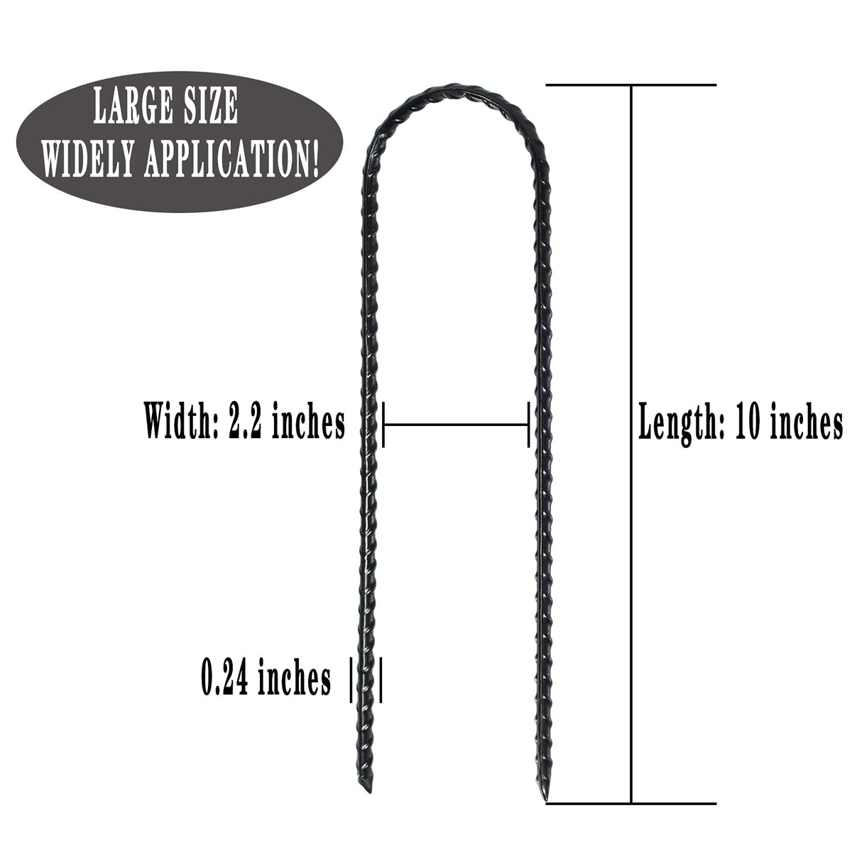 BTSULYOO U-type landscape staple 12pcs for secure edging and soil anchoring.