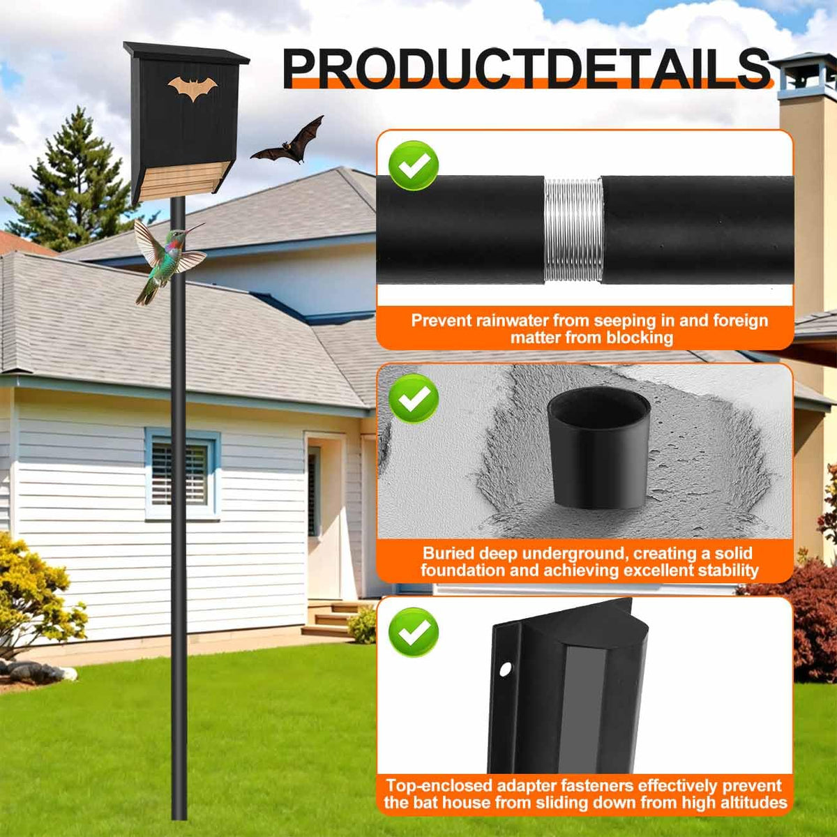 BTXKQTH wind-resistant pole design withstands extreme weather.