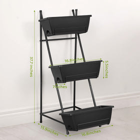 BTY stand-up garden planter box showing tall, space-saving design for herbs and vegetables