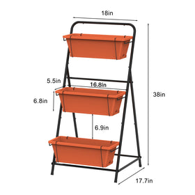 BTY sturdy triangular base keeps the planter stable in wind and rain.