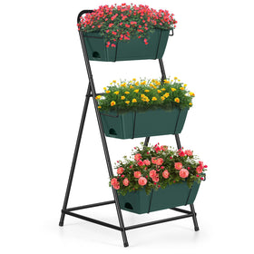 BTY vertical raised garden bed 3-tier demonstrates space-saving design for compact gardens.