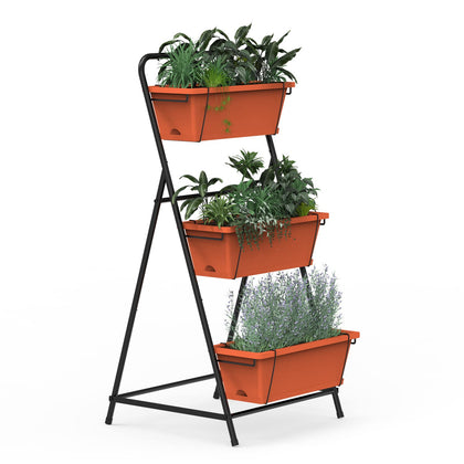 BTY vertical raised garden bed with a 3-tier design for compact herb and vegetable growing.