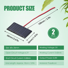 Buachois solar panel side view with epoxy plate for lightweight setup.