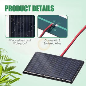 Buachois solar panel anti-wind design for steady outdoor use.