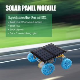 Buachois solar panel ideal for garden lighting and small devices.