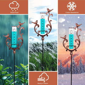 BUARO8AGA garden yard patio decor gift featuring rain gauge