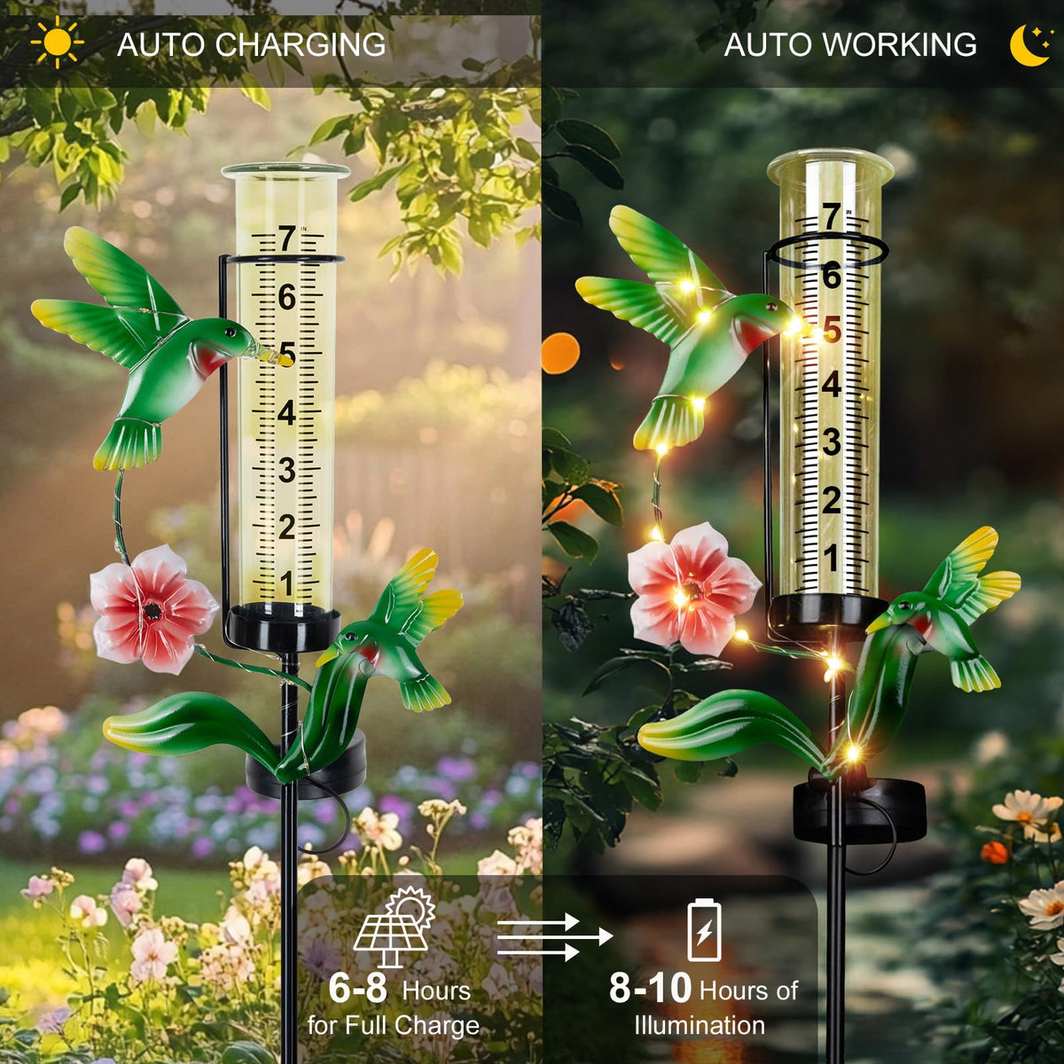 BUARO8AGA rust-proof metal frame ensures long-lasting outdoor use