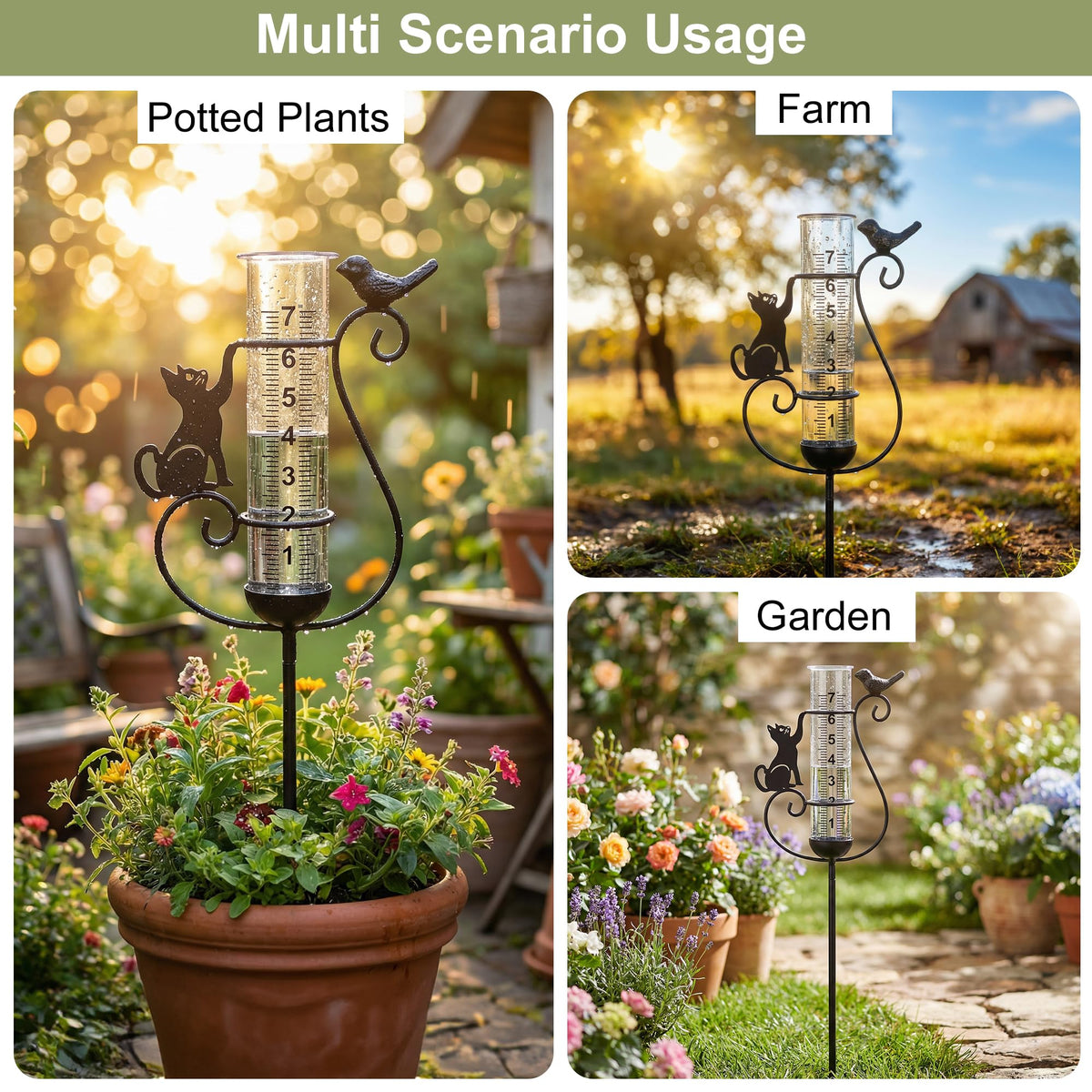 BUARO8AGA weather-resistant outdoor gauge designed for durable outdoor use