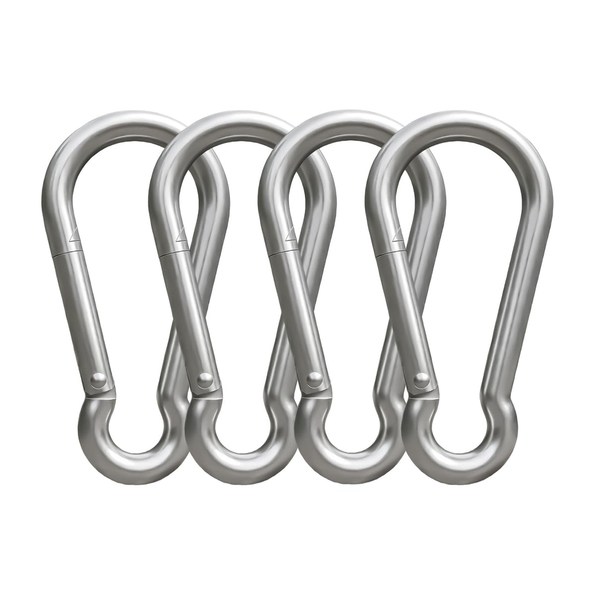 Bubblythe flagpole clip 4pc securing a flag to a pole ring outdoors.