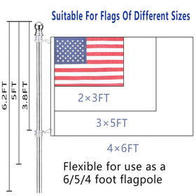 Bubblythe outdoor flag pole withstands rain thanks to rust-resistant stainless steel construction.