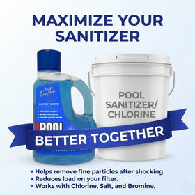 Suitable for inground and above-ground pools with common filters.
