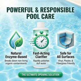 BubbyShine water looks clearer after treatment and filtration steps.
