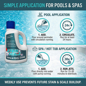 BubbyShine simple weekly routine works with chlorine, bromine, and saltwater systems.