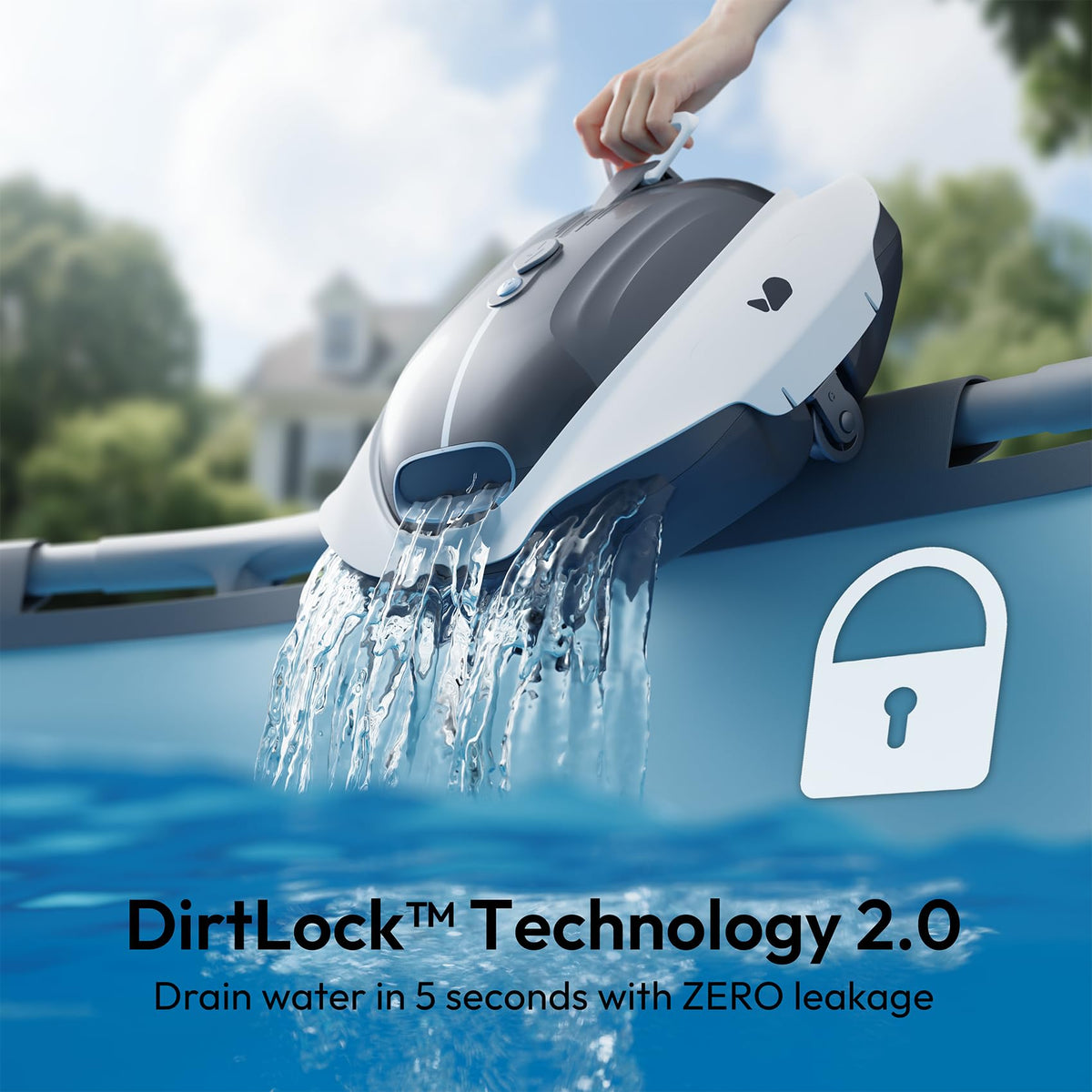 BUBLUE Bubot 300P corner-boost cleaning reaches edges for thorough debris removal.