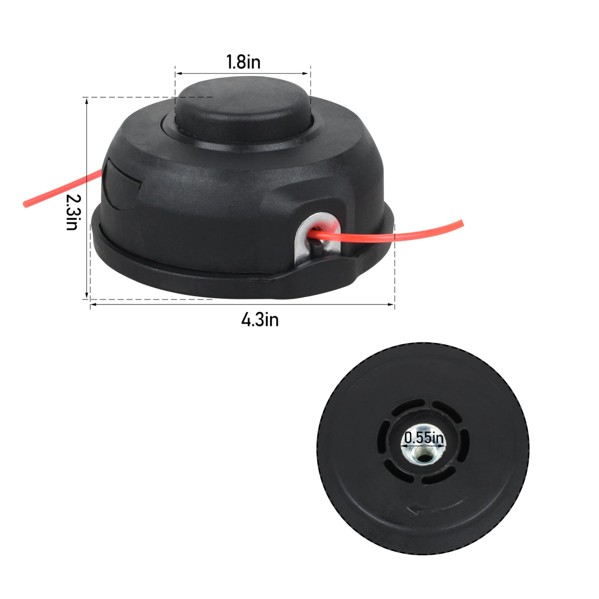 Buccilly durable plastic housing withstands debris for lasting performance.