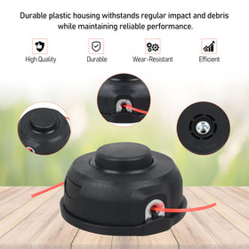 Buccilly line advancement mechanism enables quick field line feed.