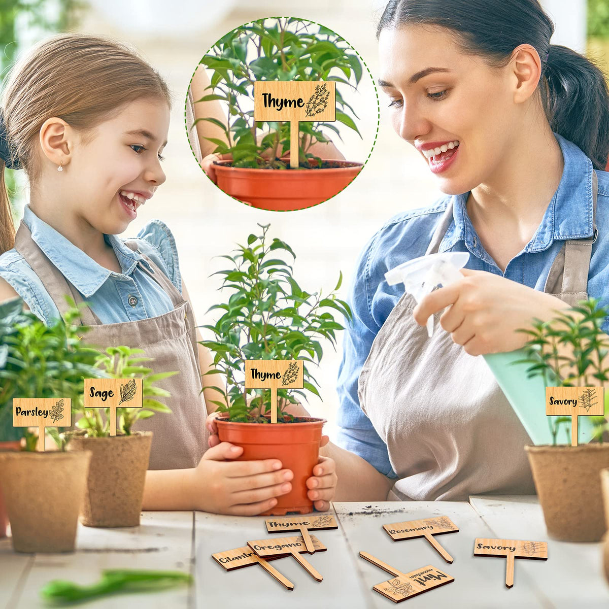 Bucherry compact 7 cm plant labels insert neatly into soil