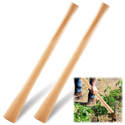 Bucherry 35-inch beech wood pickaxe handle replacement for heavy-duty gardening