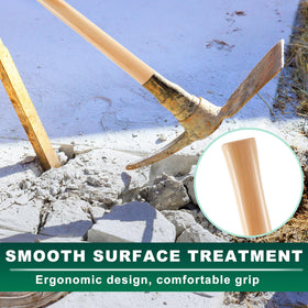 Bucherry beech handle with smooth finish ready for long-lasting use